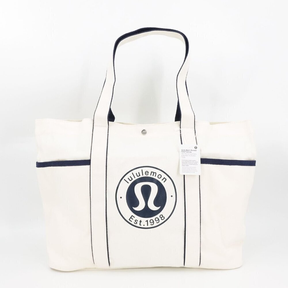 Lululemon Daily Multi-Pocket Tote Bag 20L True Navy OS - Picture 3 of 12